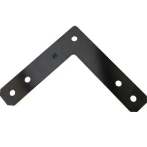 National Hardware Black Steel Corner Brace 12”x2-1/2”x3/16”