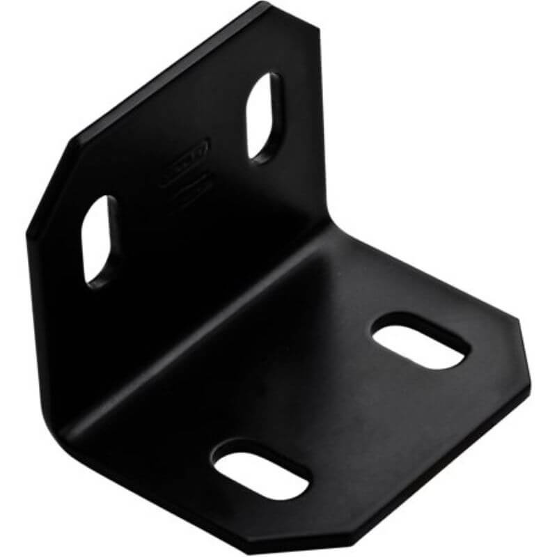National Hardware Black Steel Corner Brace 2.4”x3”x1/8”