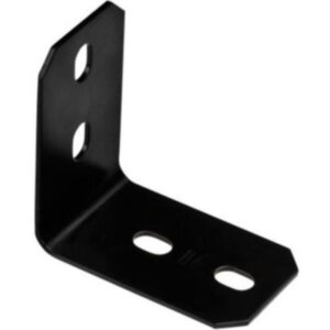 National Hardware Black Steel Corner Brace 4.9”x3”x1/8”