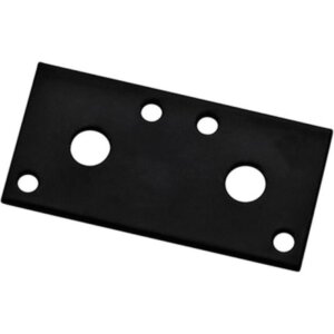 National Hardware Black Steel Mending Brace 3”x1.3”x1/8”