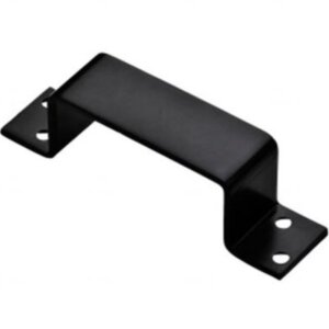 National Hardware Closed Black Steel Door Bar Holder 1-1/2”x6.4”