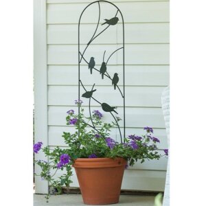 Panacea Perching Birds Pot Trellis 40 inch