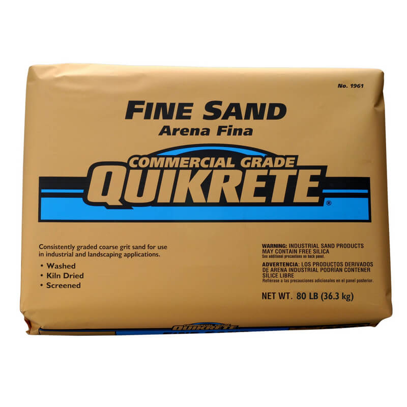 Quikrete Commercial Grade Fine Grain White Silica Sand 80 lb