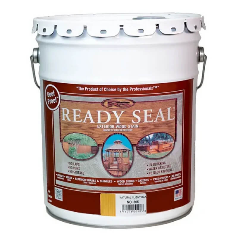 Ready Seal Light Oak Oil-Based Semi-Transparent Exterior Wood Stain & Sealer 5 gal