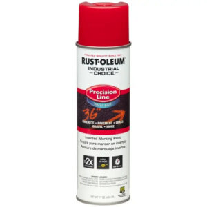 Rust-Oleum Industrial Choice Precision Line Inverted Safety Red Marking Spray Paint 17 oz
