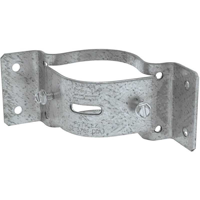 Simpson Strong Galvanized Steel Pipe Grip Tie 12ga 2-1/2”x4-3/4”