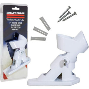 Valley Forge White Cast Aluminum 2-Position Flag Pole Bracket