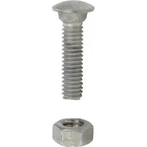 YardGard Galvanized Steel Chain Link Fitting Carriage Bolt 5/16”x1-1/4” 20 pk