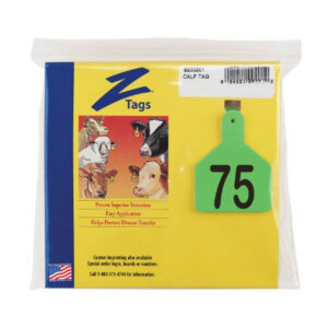 Z-Tag Green Calf Tags 51-75