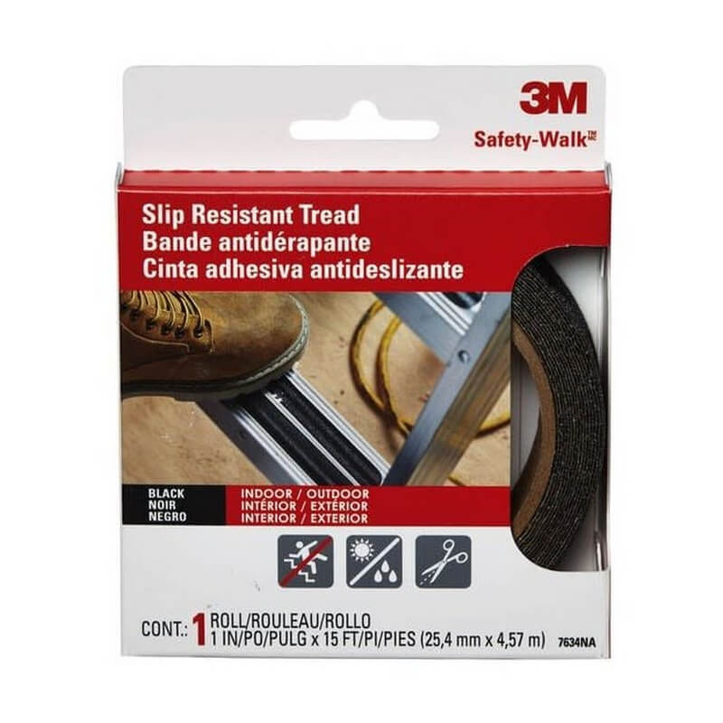3M Safety-Walk Step & Ladder Anti-Slip Black Tread Tape 1”x15’