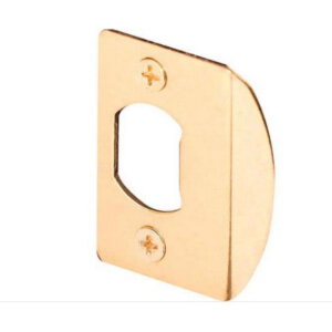 Ace Brass Plated Gold Steel Latch Strike Plate 2-1/4”