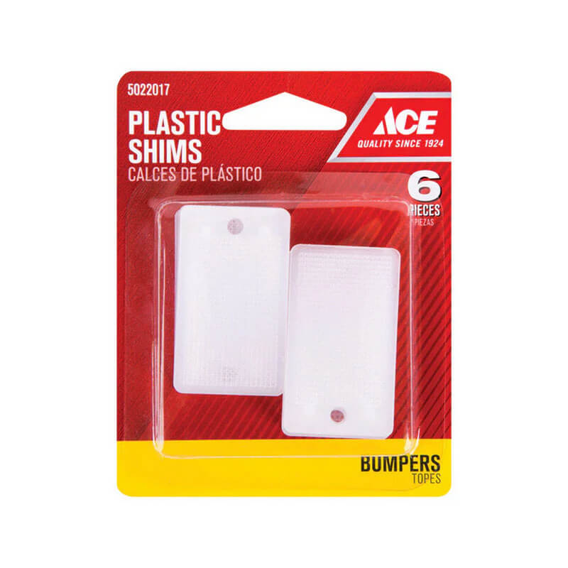 Ace Plastic Shims 1.1”x2” 6 pk