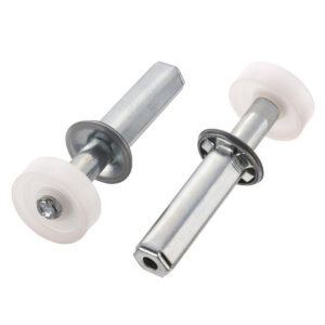 Ace Silver Plastic Bi-Fold Door Pivot 7/8” 2 pc