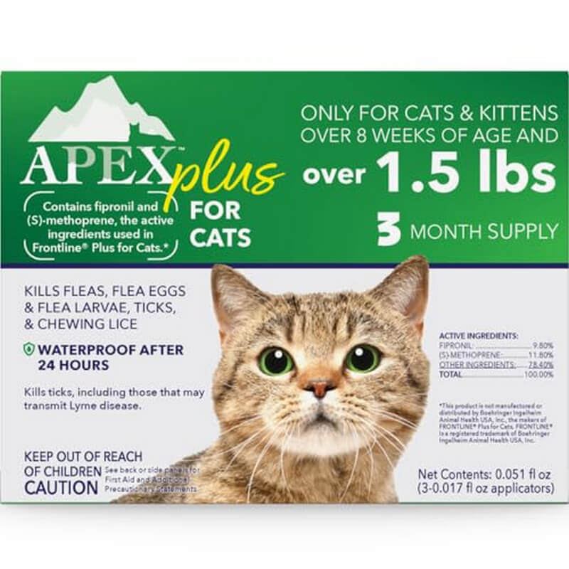 Apex Plus Flea Treatment for Cats 1.5 lb+ 3 pk