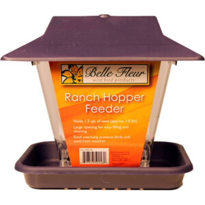 Belle Fleur Ranch Hopper Plastic Bird Feeder 1.7 lb