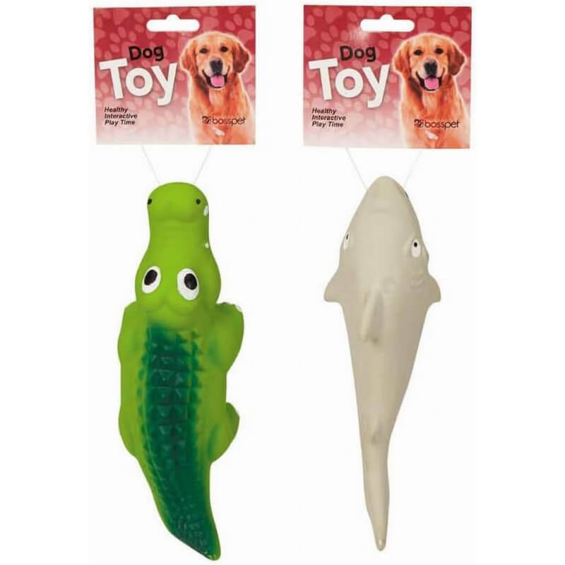 Boss Pet Digger’s Assorted Latex Sea Monster Large Squeaky Dog Toy