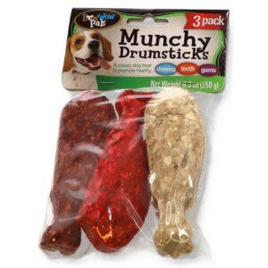 Bow Wow Pals Munch Drumstick Dog Treats 3 pk