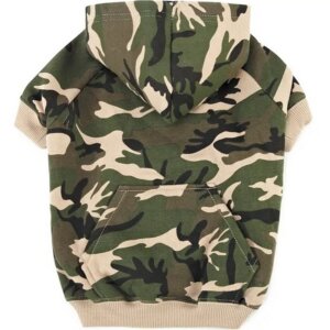 Casual Canine Camo Green Dog Hoodie M