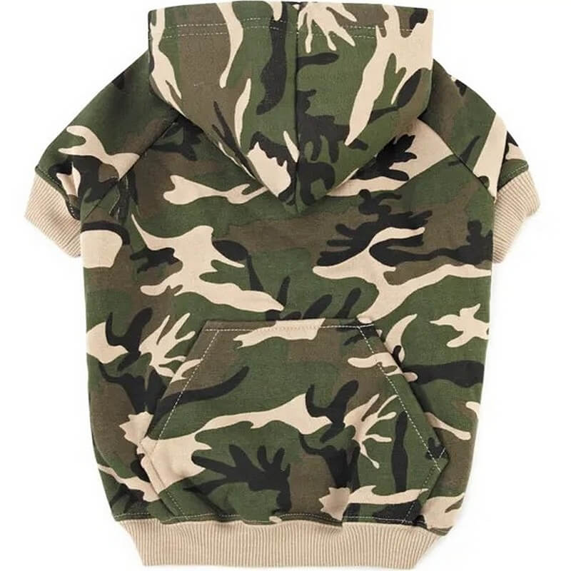 Casual Canine Camo Green Dog Hoodie M