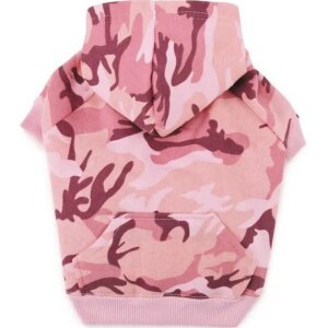 Casual Canine Camo Pink Dog Hoodie M