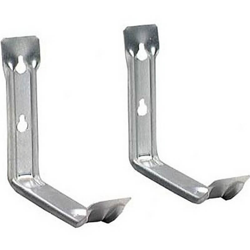 Crawford Galvanized Steel Utility Hang Up Brackets 7-1/2” 2 pk