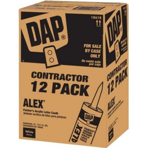 Dap Alex White Acrylic Latex Painter’s Caulk 10.1 oz 12 pk