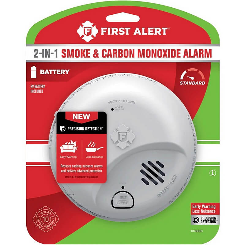 First Alert BRK Battery Operated 2-in-1 Smoke & Carbon Monoxide Alarm