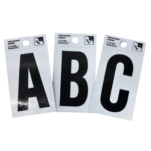 Hillman 2" Reflective Letters Self Adhesive