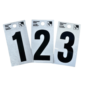 Hillman 2" Reflective Numbers Self Adhesive