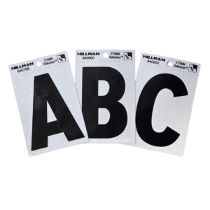 Hillman 3" Reflective Letters Self Adhesive