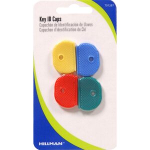 Hillman Assorted Color Key ID Caps 4 pk