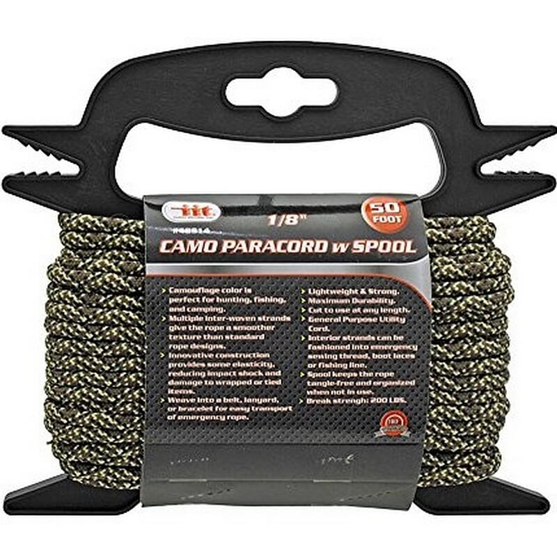 IIT Camo Paracord with Spool 1/8”x50’