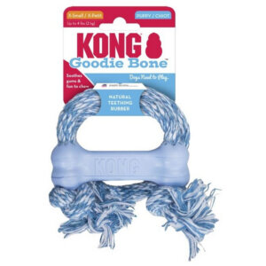 KONG Puppy Goodie Bone with Rope Extra Small Dog Toy