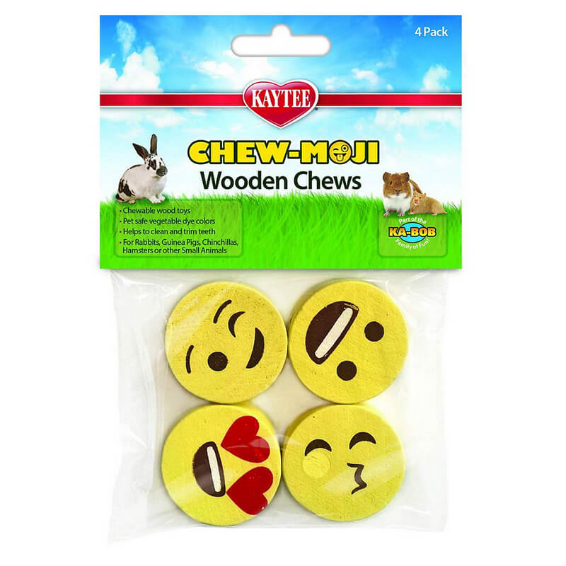 Kaytee Chew-Moji Wooden Chews 4 pk