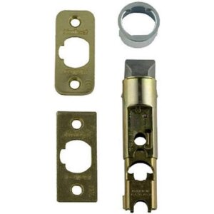 Kwikset Polished Brass 6-Way Adjustable Plain Interior Doors Latch