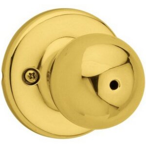 Kwikset Polo Privacy Polished Brass Lockset