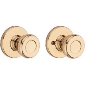 Kwikset Tylo Polished Brass Passage Hall & Closet Door Knob