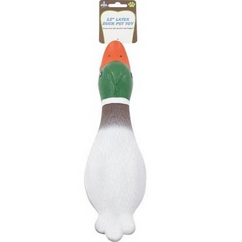Latex Duck Dog Toy 12”