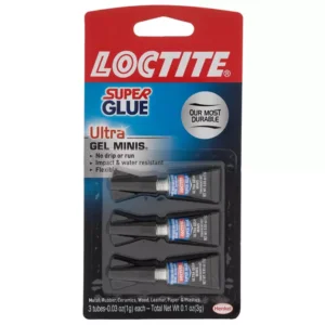 Loctite Ultra Gel Minis Clear Adhesive High Strength Super Glue 0.1 oz 3 pk