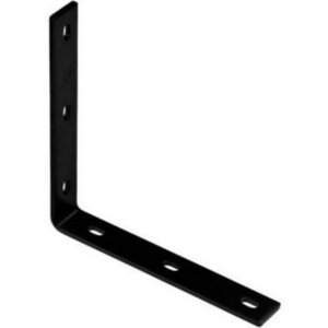 National Hardware Black Steel Corner Brace 10-1/4”x1-1/2”x1/4”