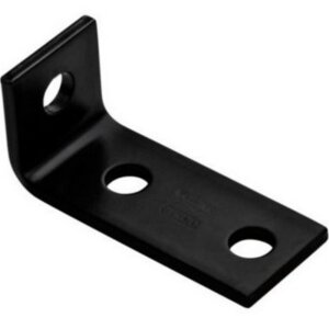 National Hardware Black Steel Offset Leg Corner Brace 3-1/2”x1-1/2”x3/16”