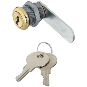 National Hardware Brass Door & Drawer Utility Lock 1/2”
