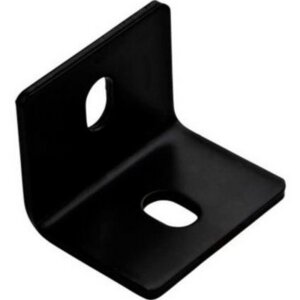 National Hardware Heavy-Duty Black Steel Rounded Square Corner Brace 2.4”x3”x3/16”