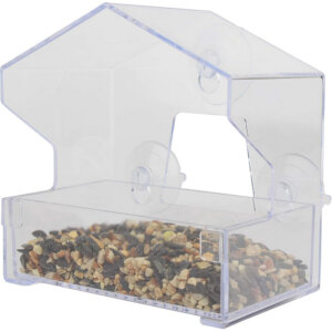 Perky-Pet Clear Plastic Window Bird Feeder 0.5 lb