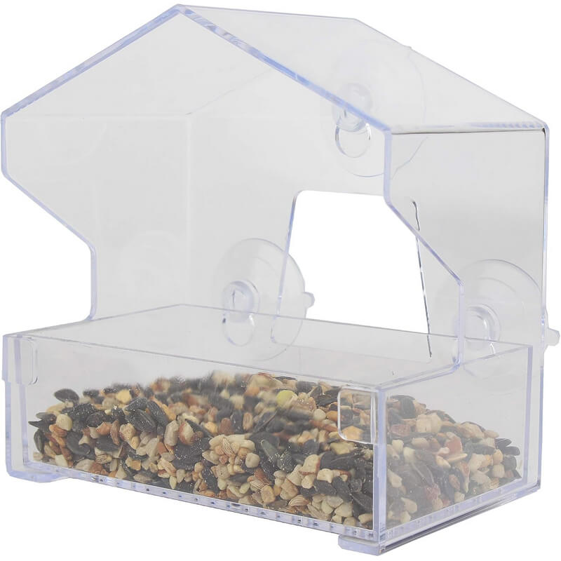 Perky-Pet Clear Plastic Window Bird Feeder 0.5 lb