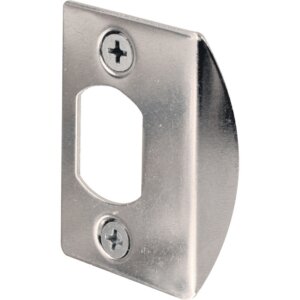 Prime-Line Chrome Steel Latch Strike Plate 2-1/4”x1-7/16”