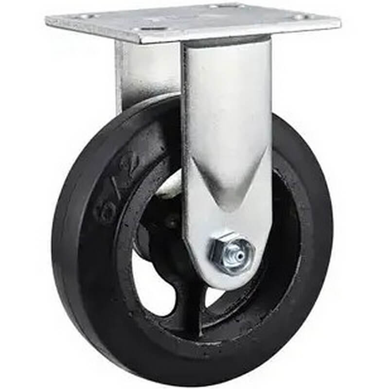 Projex Mold-On Rubber Swivel Caster 410 lb 6”