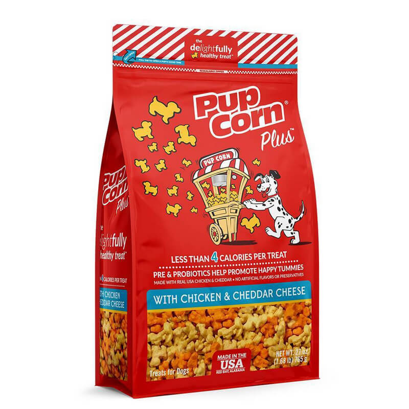 Pup Corn Plus Chicken & Cheddar Cheese Dog Treats 24.5 oz