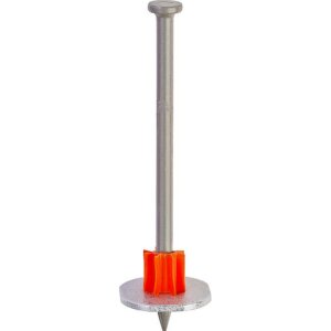 Ramset Steel Flat Head Drive Pins with Washer 3”x3” 100 pk