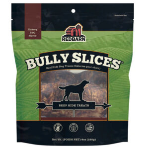 Redbarn Bully Slices Hickory BBQ Flavor Beef Hide Dog Treats 9 oz